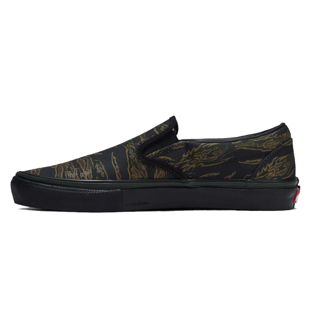 Vans Skate Slip-On Shoes - Tiger Camo Green/Black - Image 2