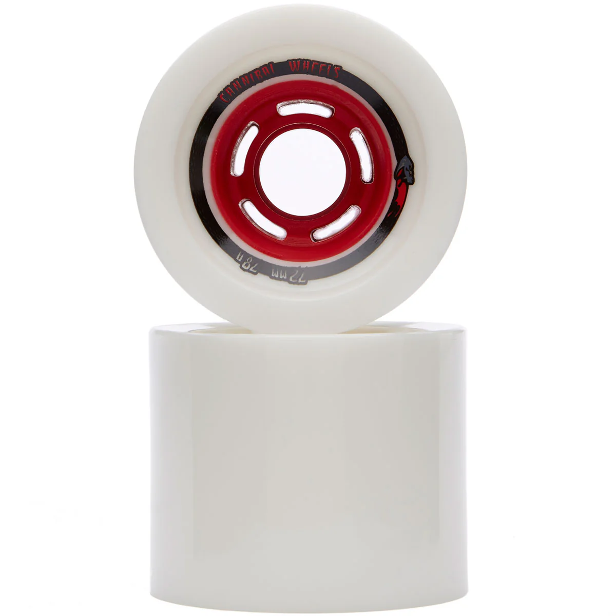 Venom Cannibal Longboard Wheels 72mm 78a Red Core - Image 2