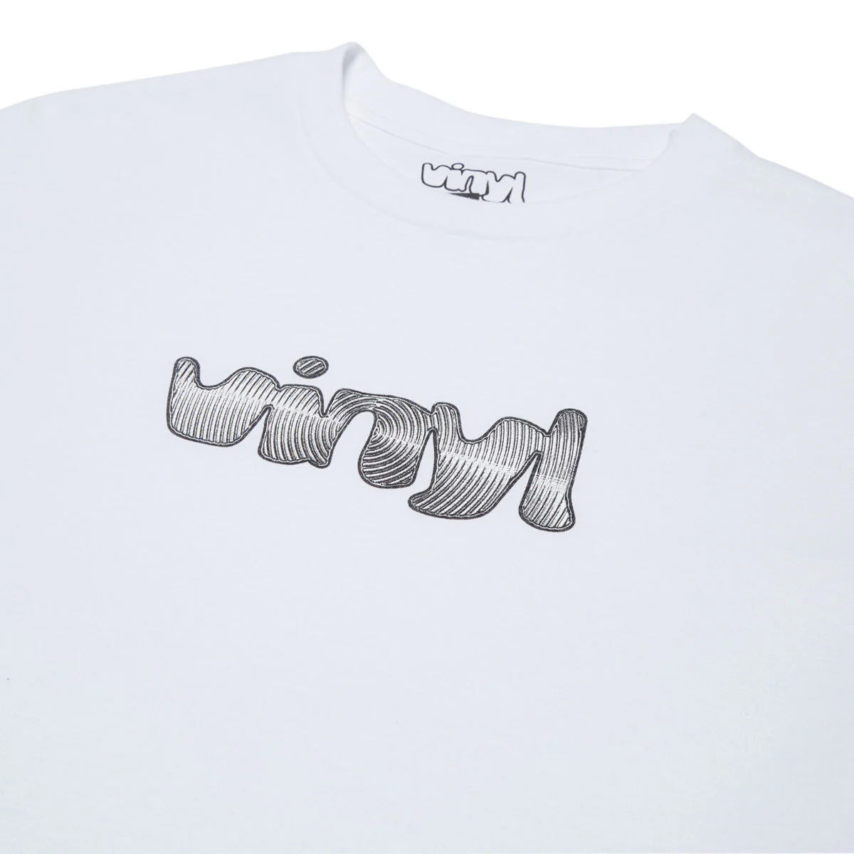Vinyl Spiral Logo T-Shirt - White - Image 2