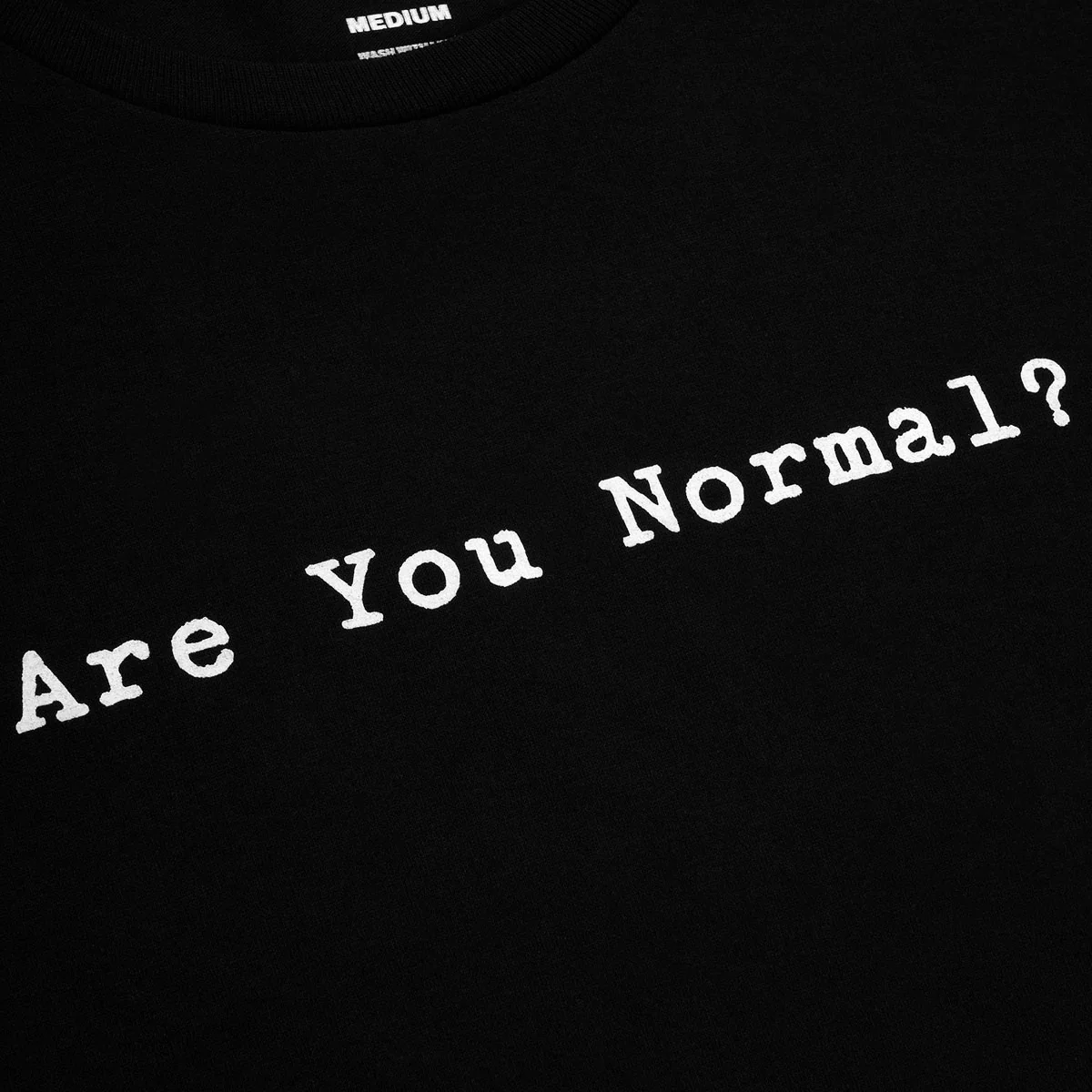 Violet Are You Normal? T-Shirt - Black - Image 3