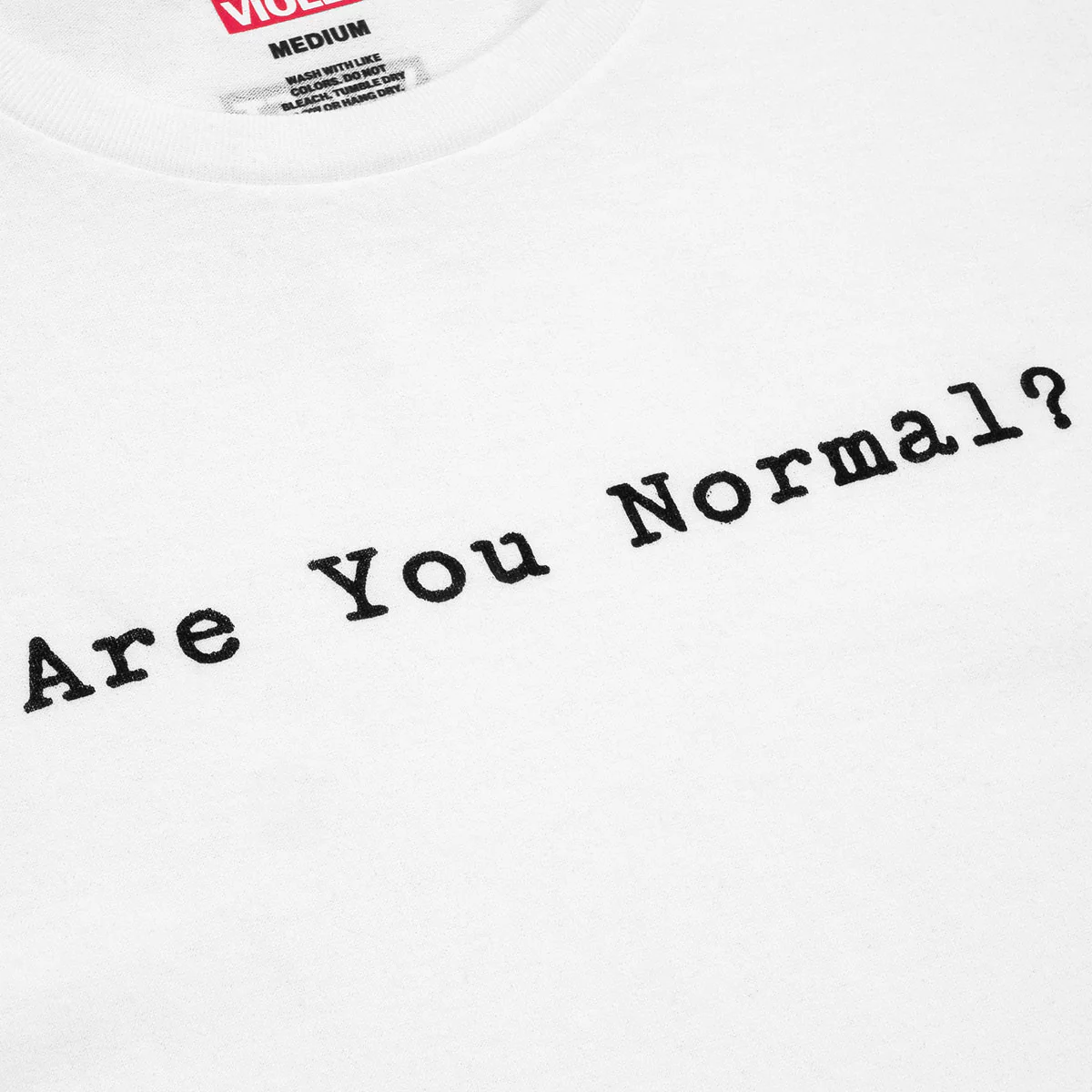 Violet Are You Normal? T-Shirt - White - Image 3