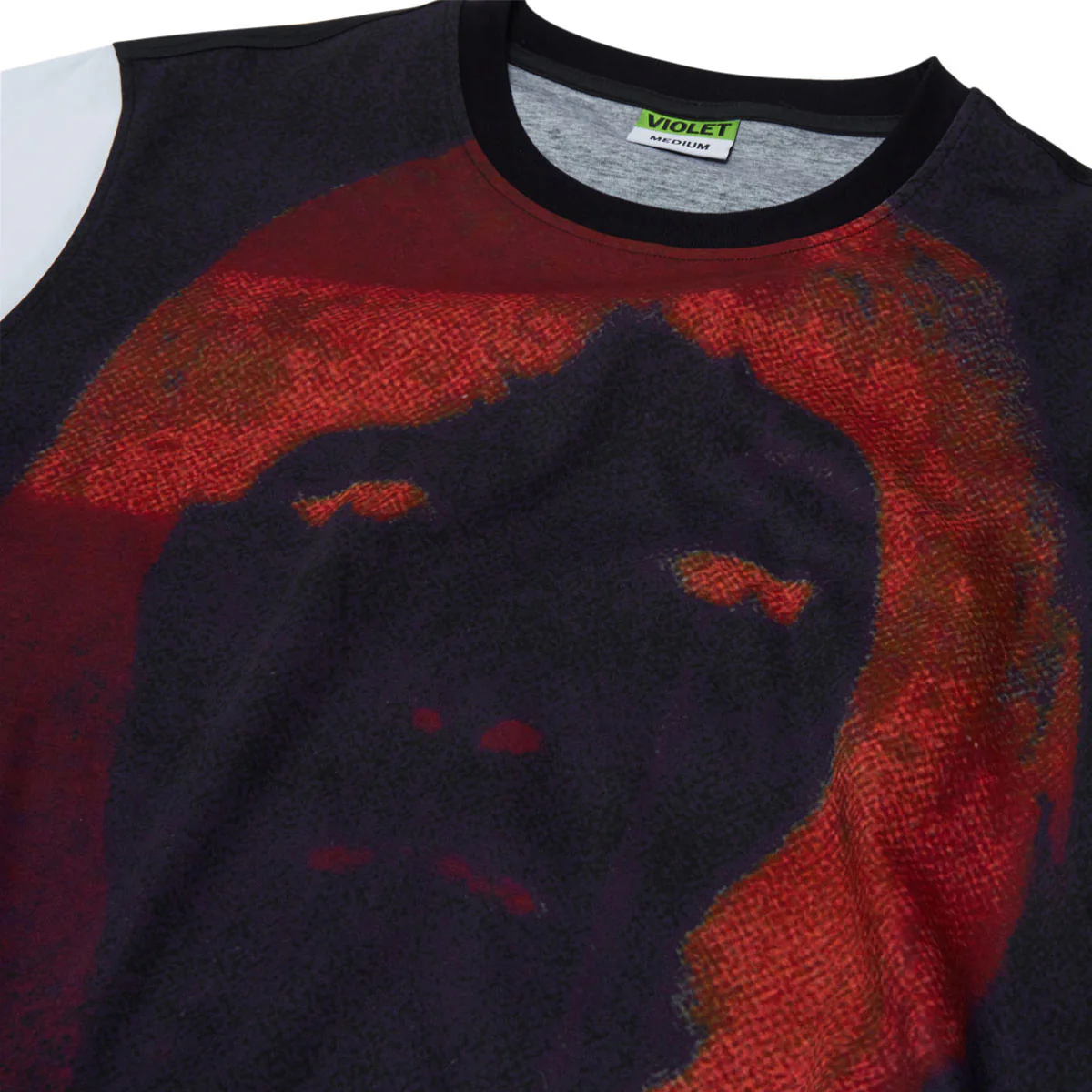 Violet Dead Ringer T-Shirt - Black - Image 3