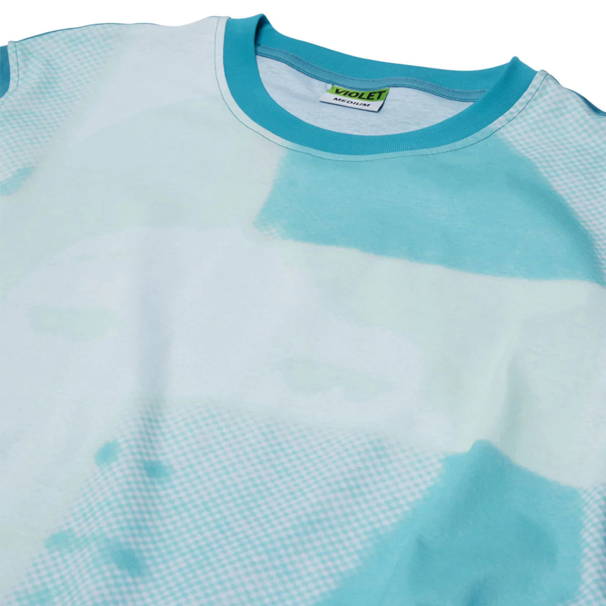 Violet Dead Ringer T-Shirt - Persian Green - Image 3