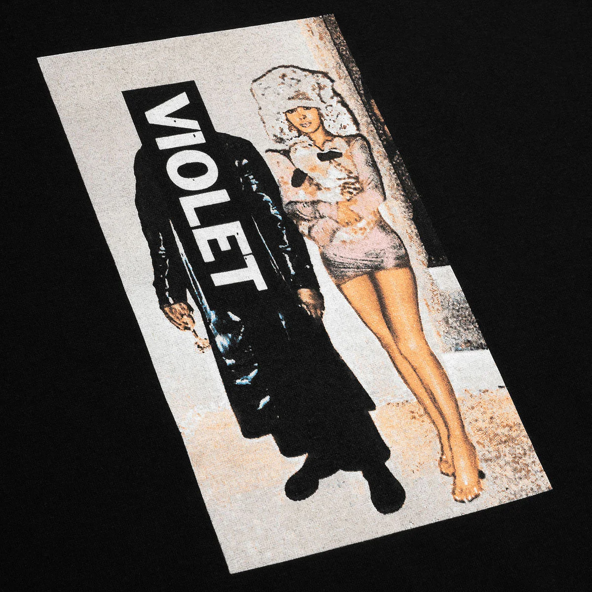 Violet It's A Girls World T-Shirt - Black - Image 2