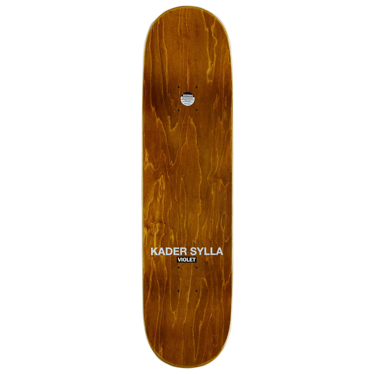 Violet Leather Pattern Kader Sylla Skateboard Deck - 8.25" - Image 2