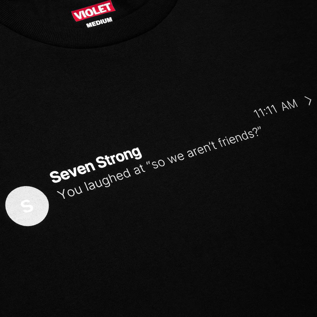 Violet So We Aren't Friends? T-Shirt - Black - Image 2