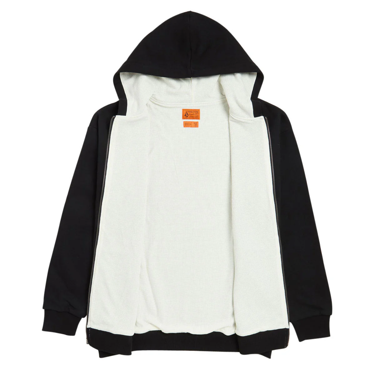 Volcom Axestone Workwear Lined Fleece Hoodie - Black - Image 2