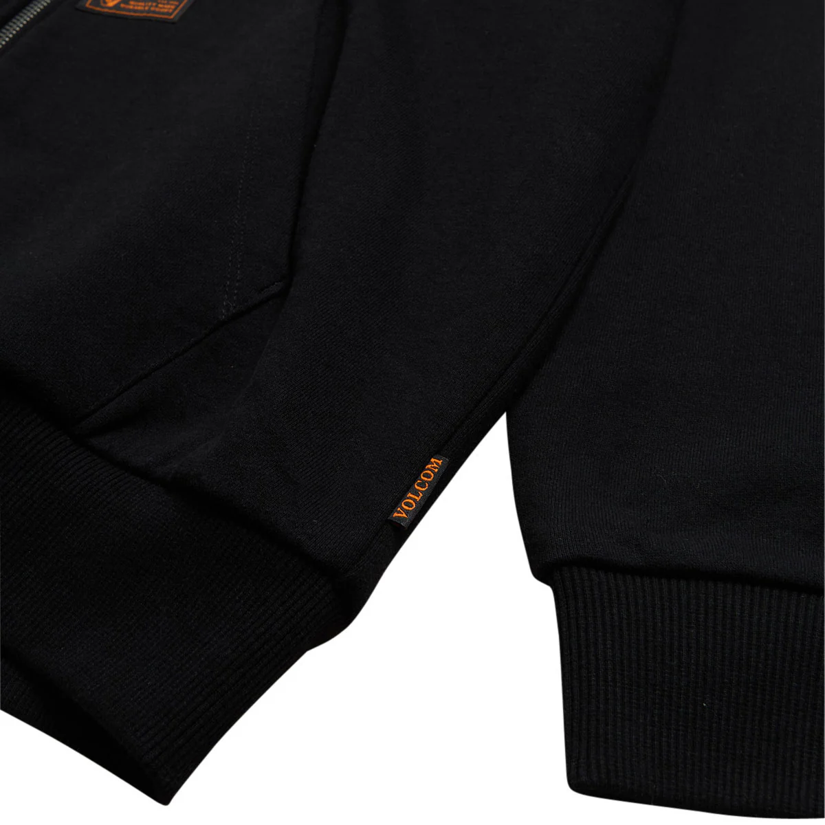 Volcom Axestone Workwear Lined Fleece Hoodie - Black - Image 6