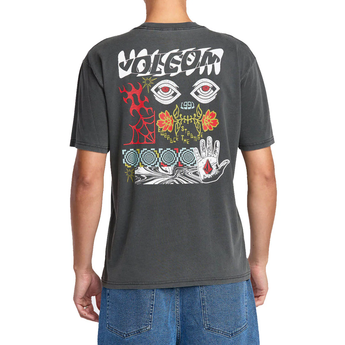 Volcom Brain Mix T-Shirt - Stealth - Image 4