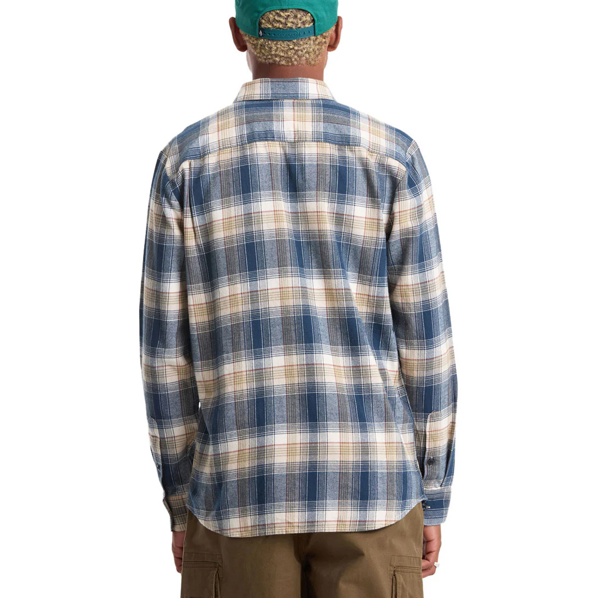 Volcom Caden Plaid Long Sleeve Shirt - Dirty White - Image 2