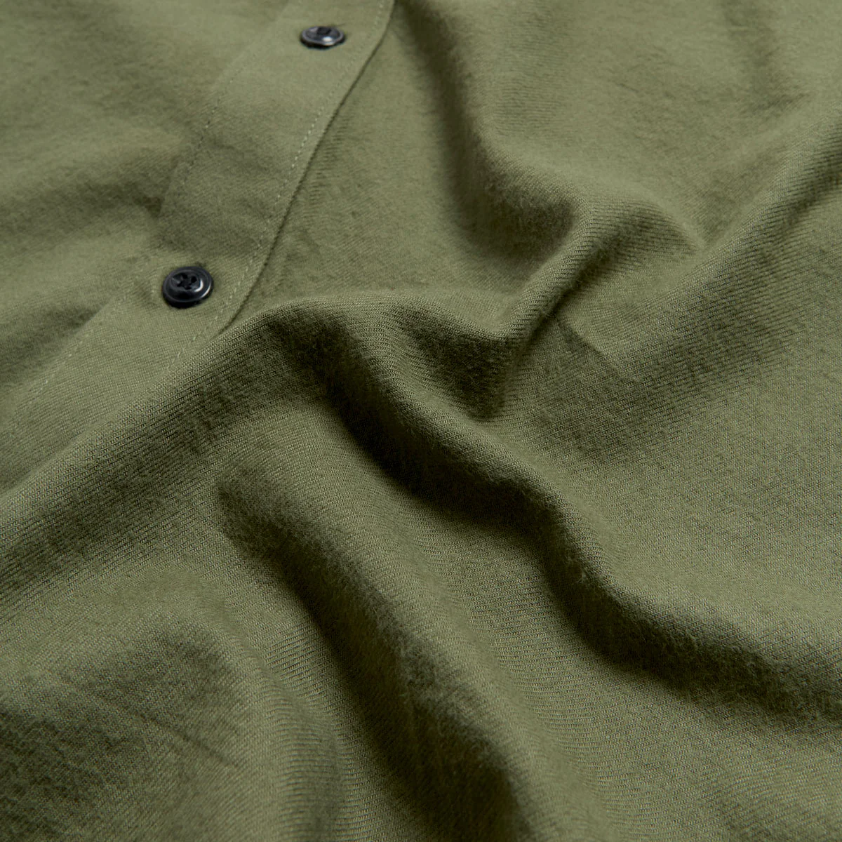 Volcom Caden Solid Long Sleeve Shirt - Dark Olive - Image 4