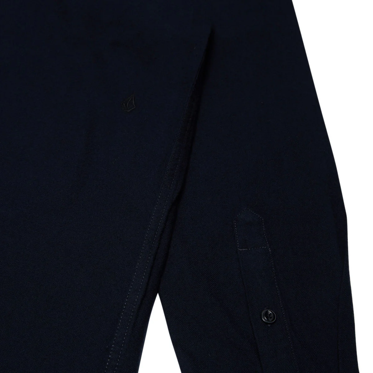 Volcom Caden Solid Long Sleeve Shirt - Navy 2025 - Image 4