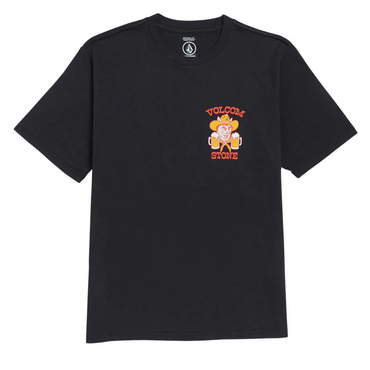 Volcom Catastrophy T-Shirt - Washed Black Heather - Image 2