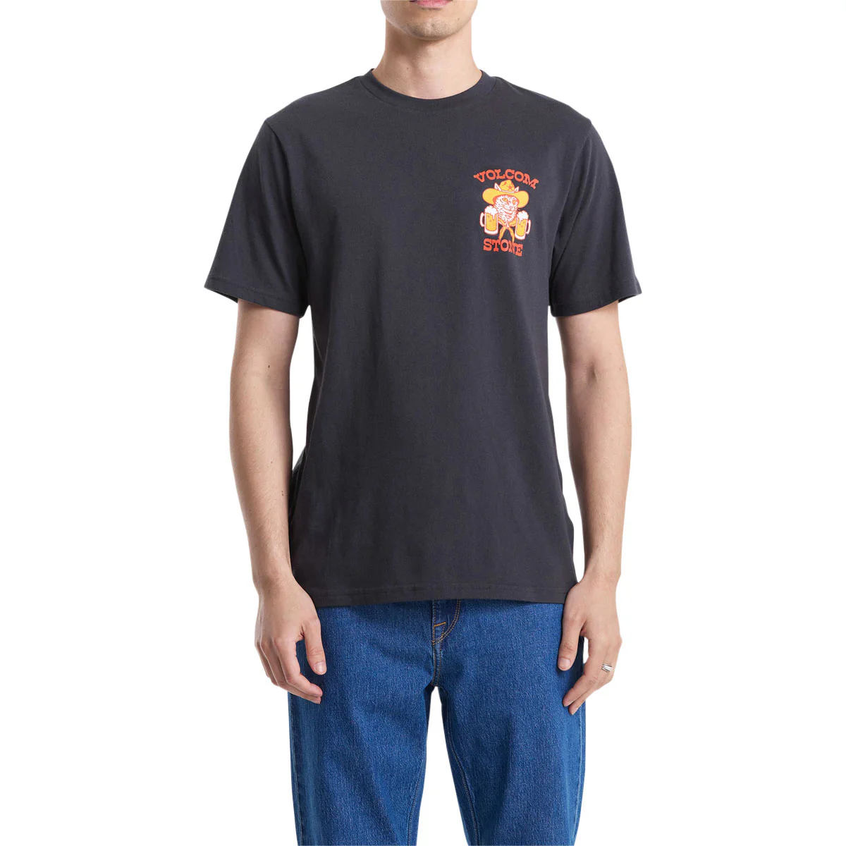 Volcom Catastrophy T-Shirt - Washed Black Heather - Image 3