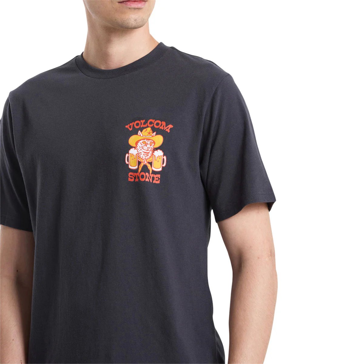 Volcom Catastrophy T-Shirt - Washed Black Heather - Image 5