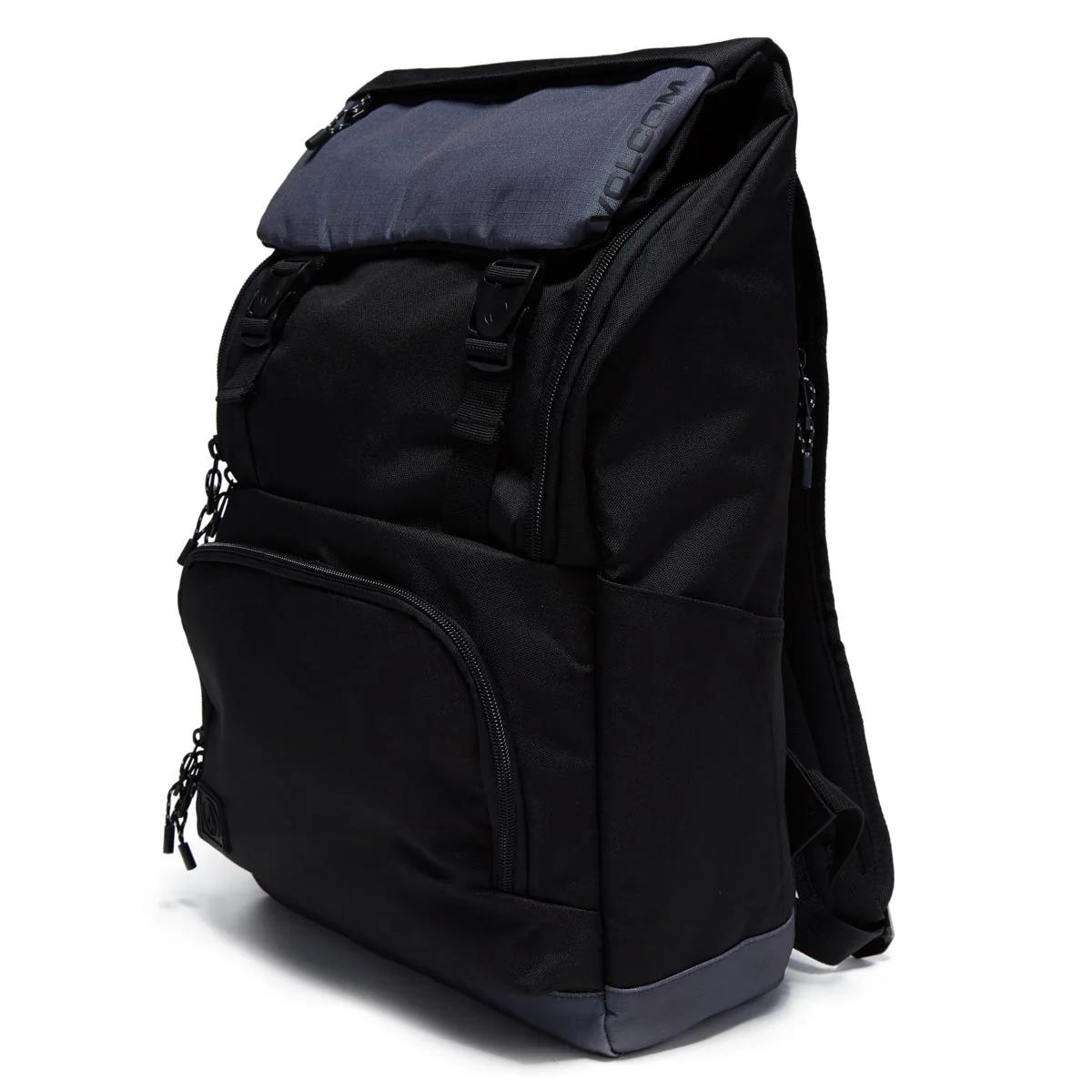 Volcom Charter Fold-over Backpack - Black/Grey - Image 5