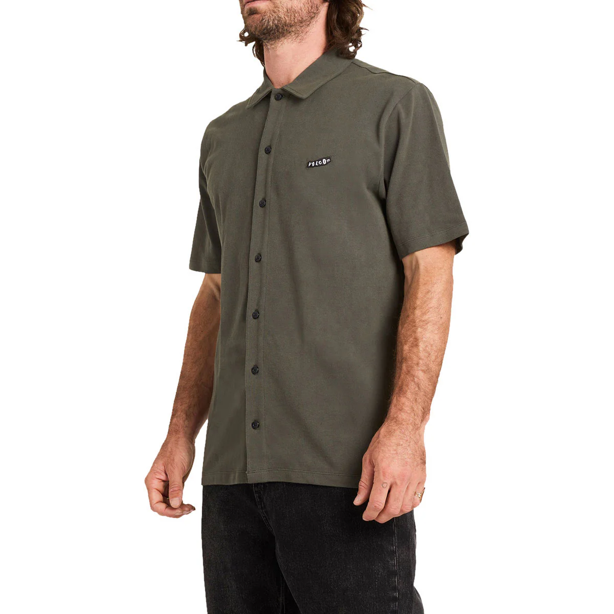 Volcom Chavo Button Down Shirt - Castlerock - Image 3