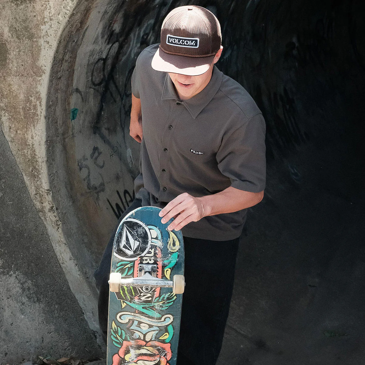 Volcom Chavo Button Down Shirt - Castlerock - Image 5