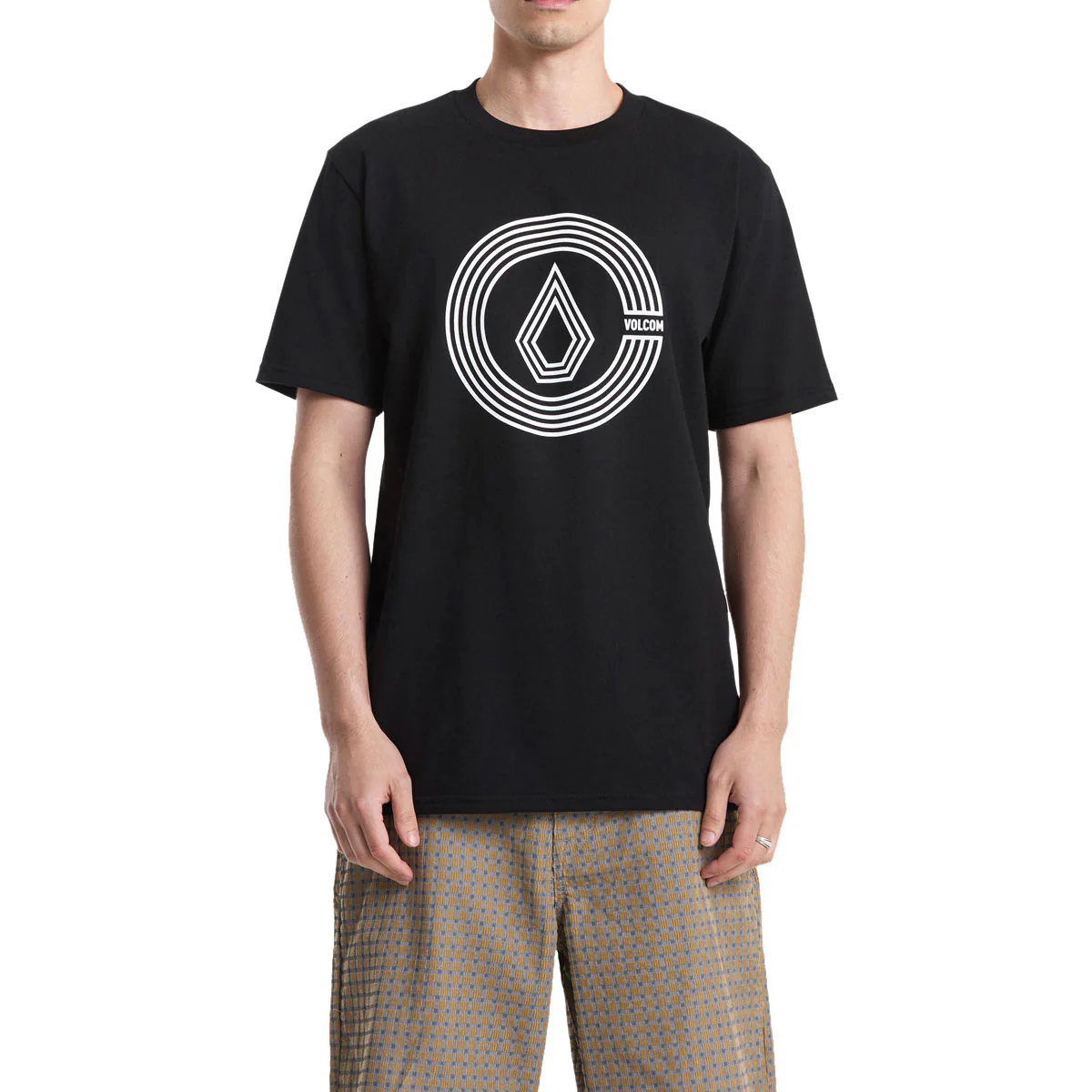 Volcom Circle Split T-Shirt - Black - Image 2