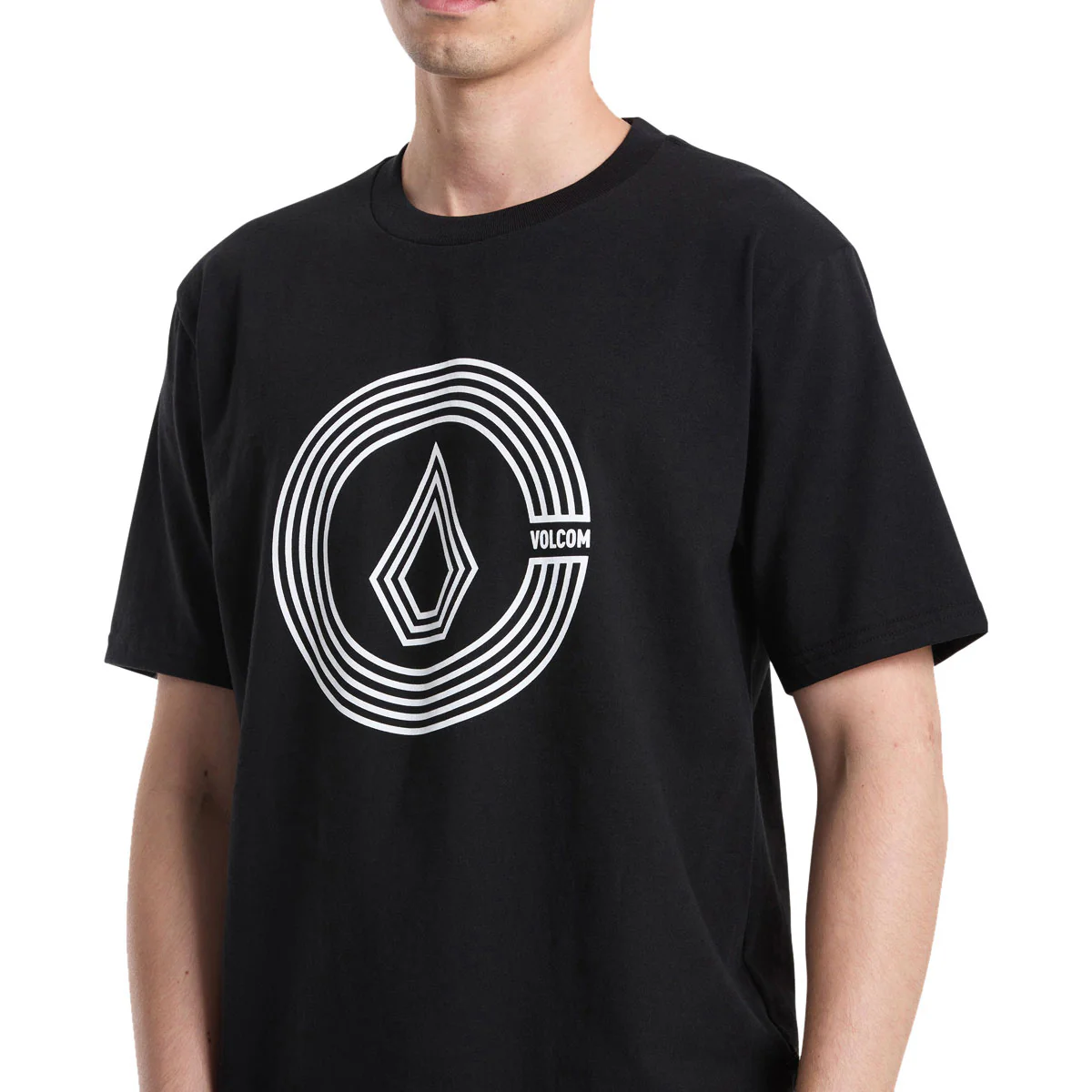 Volcom Circle Split T-Shirt - Black - Image 3