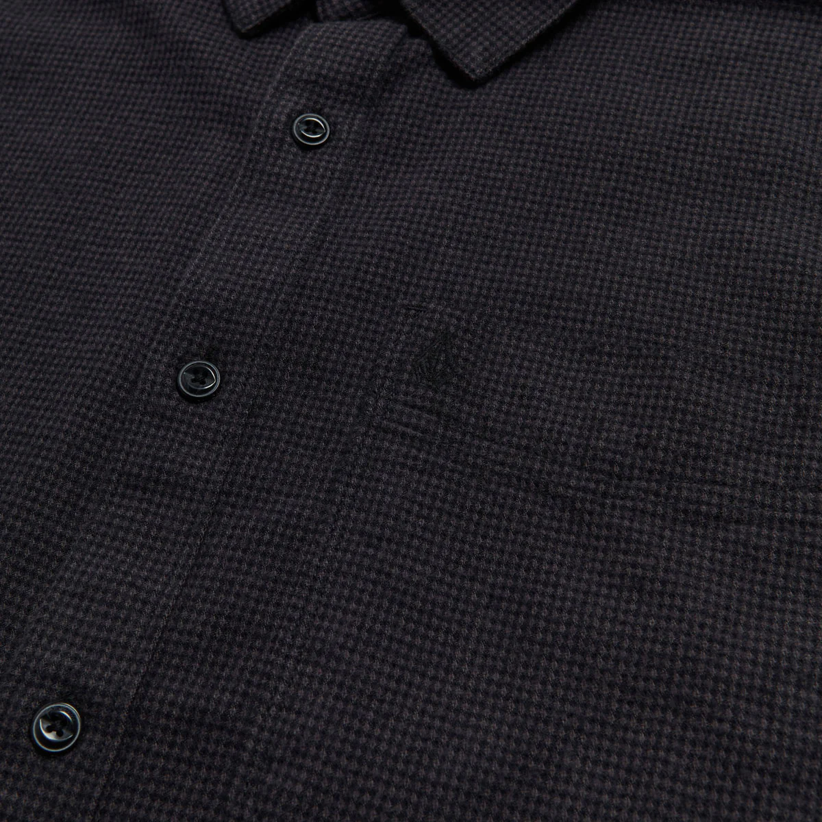 Volcom Date Knight Long Sleeve Shirt - Black Combo - Image 3