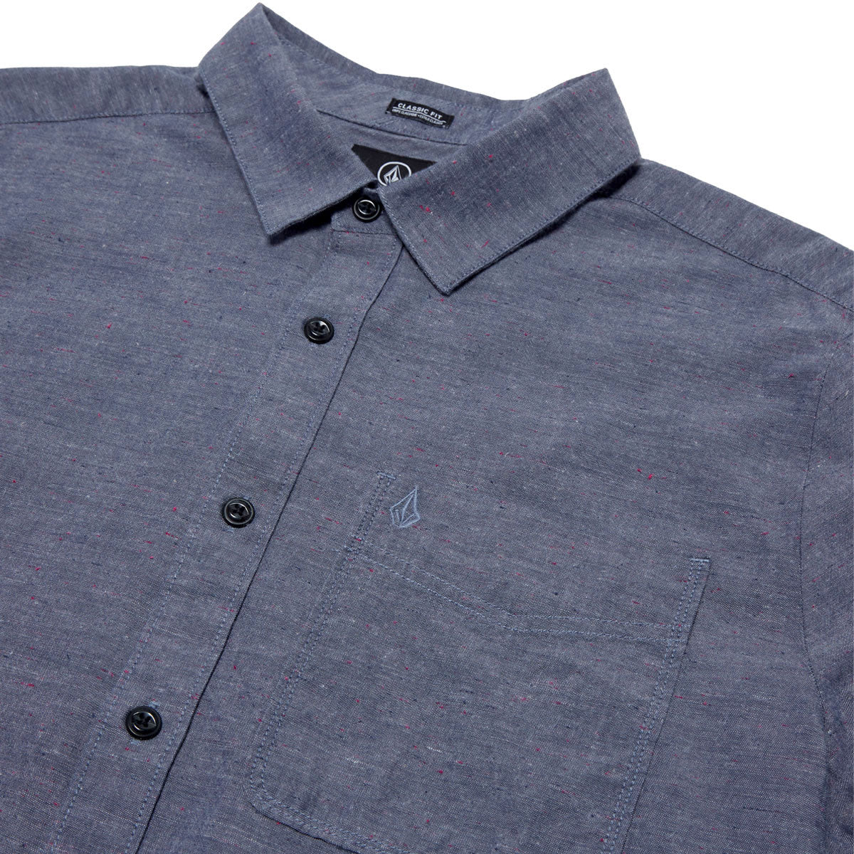 Volcom Date Knight Long Sleeve Shirt - Blue Wash - Image 3