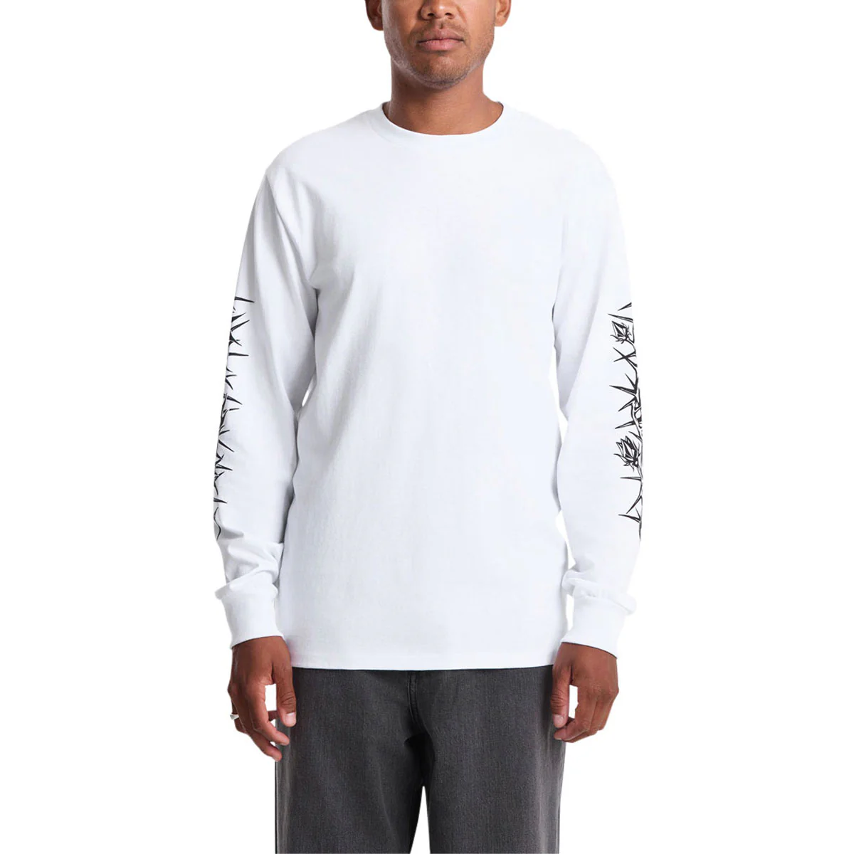 Volcom Die By The Stone Long Sleeve T-Shirt - White - Image 2
