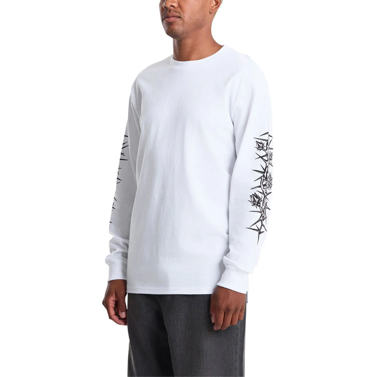 Volcom Die By The Stone Long Sleeve T-Shirt - White - Image 3