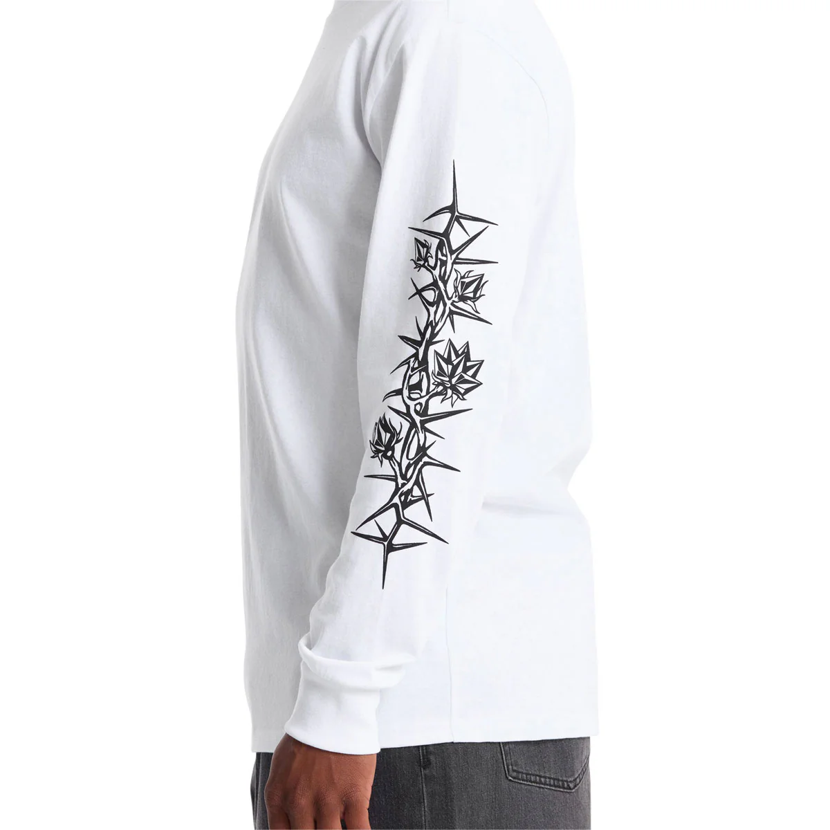 Volcom Die By The Stone Long Sleeve T-Shirt - White - Image 4