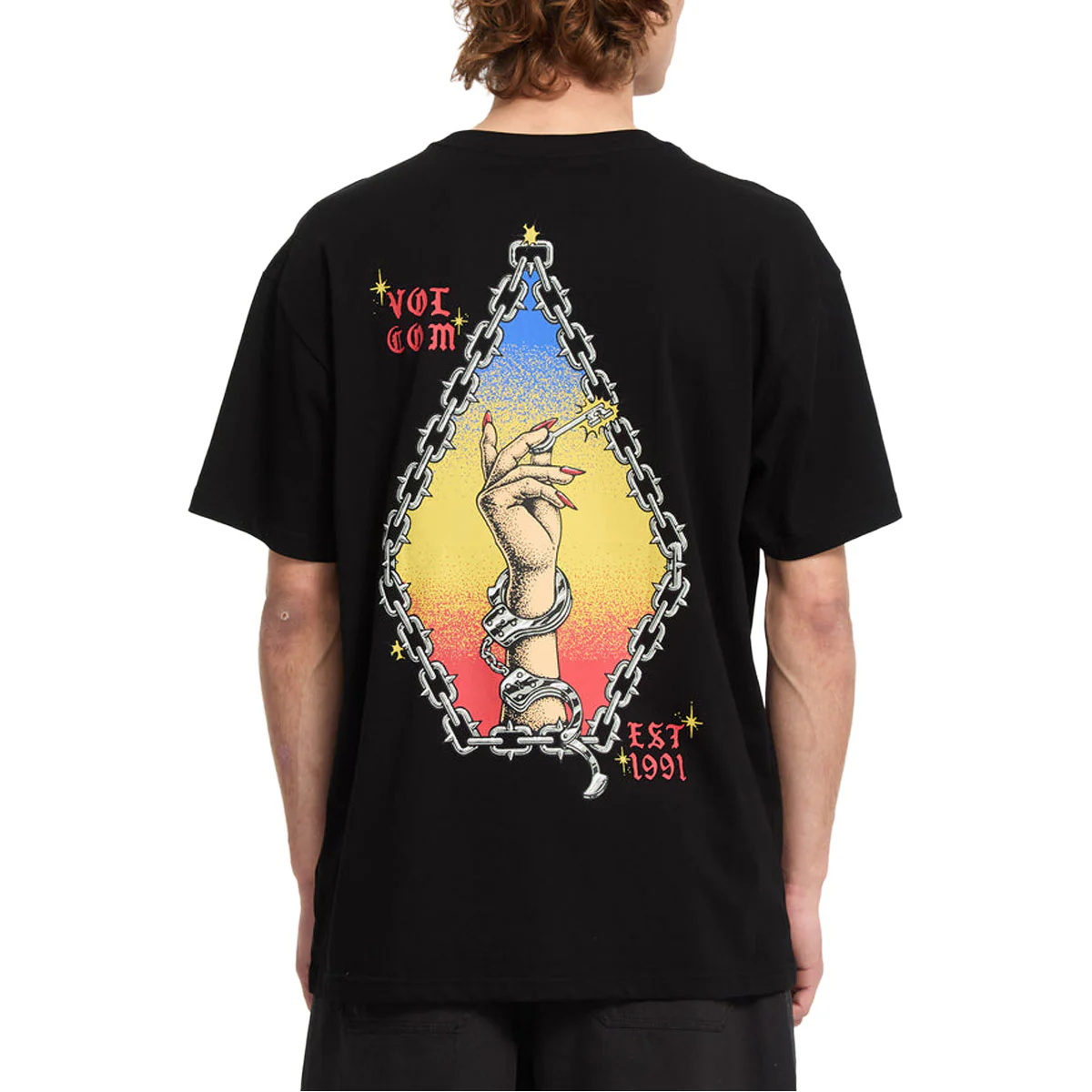 Volcom Fa Daniel Shepard Unlocked T-Shirt - Black - Image 3