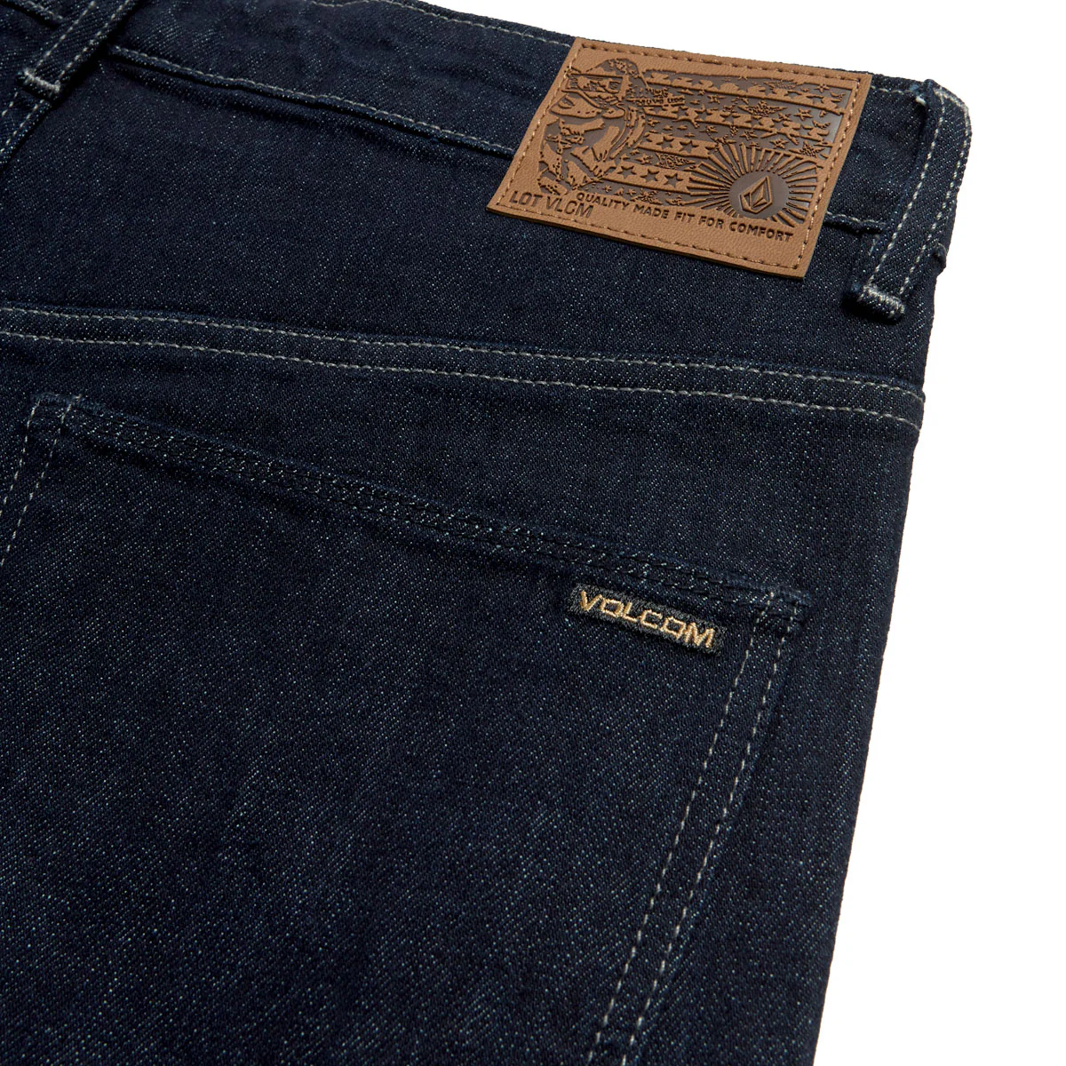 Volcom Fivedown Denim Jeans - Dark Rinse - Image 5
