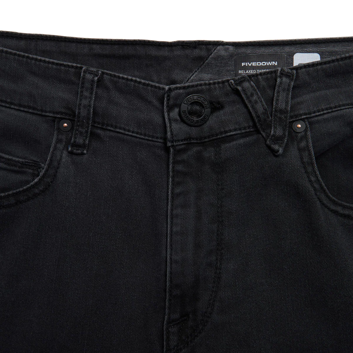 Volcom Fivedown Denim Jeans - Fade To Black - Image 4