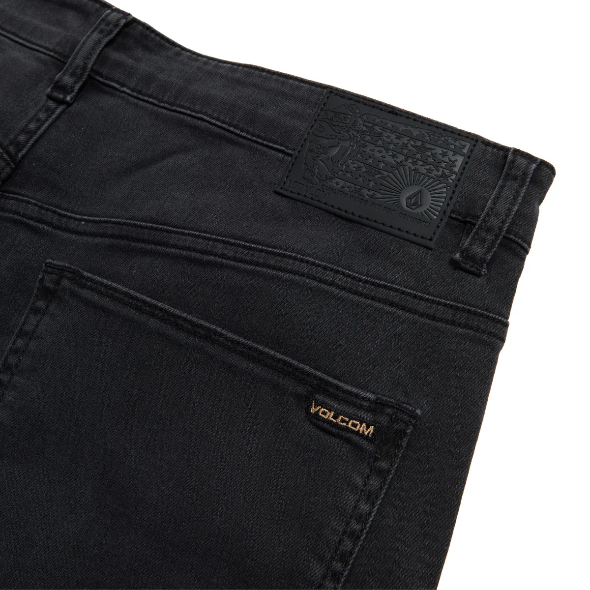 Volcom Fivedown Denim Jeans - Fade To Black - Image 5