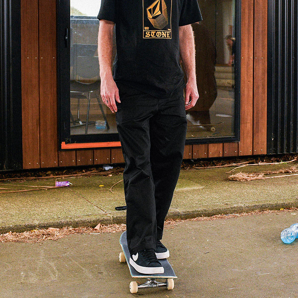 Volcom Frickin Skate Chino Pants - Black 2024 - Image 5