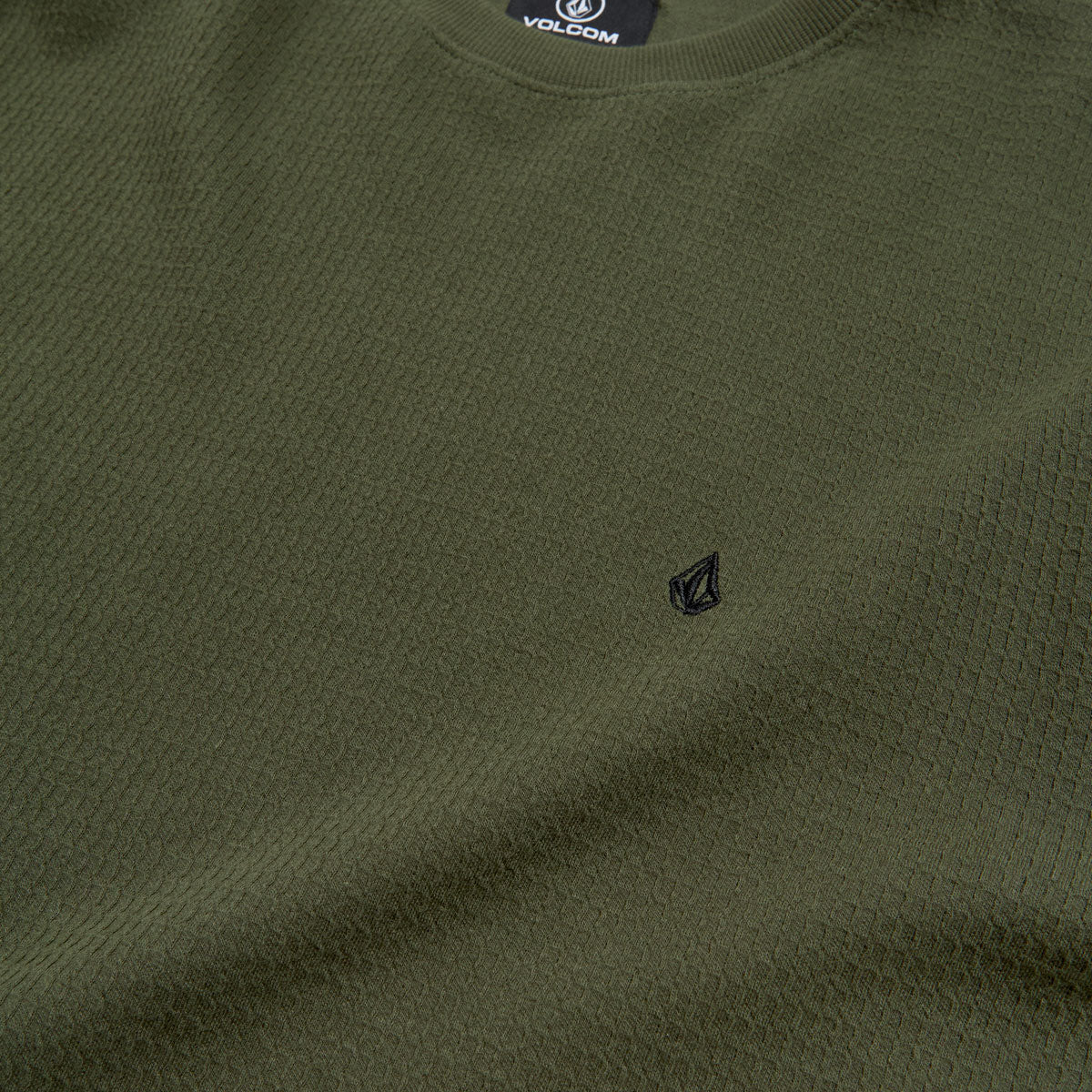 Volcom Gridstone Crew Long Sleeve Shirt - Brownstone - Image 2