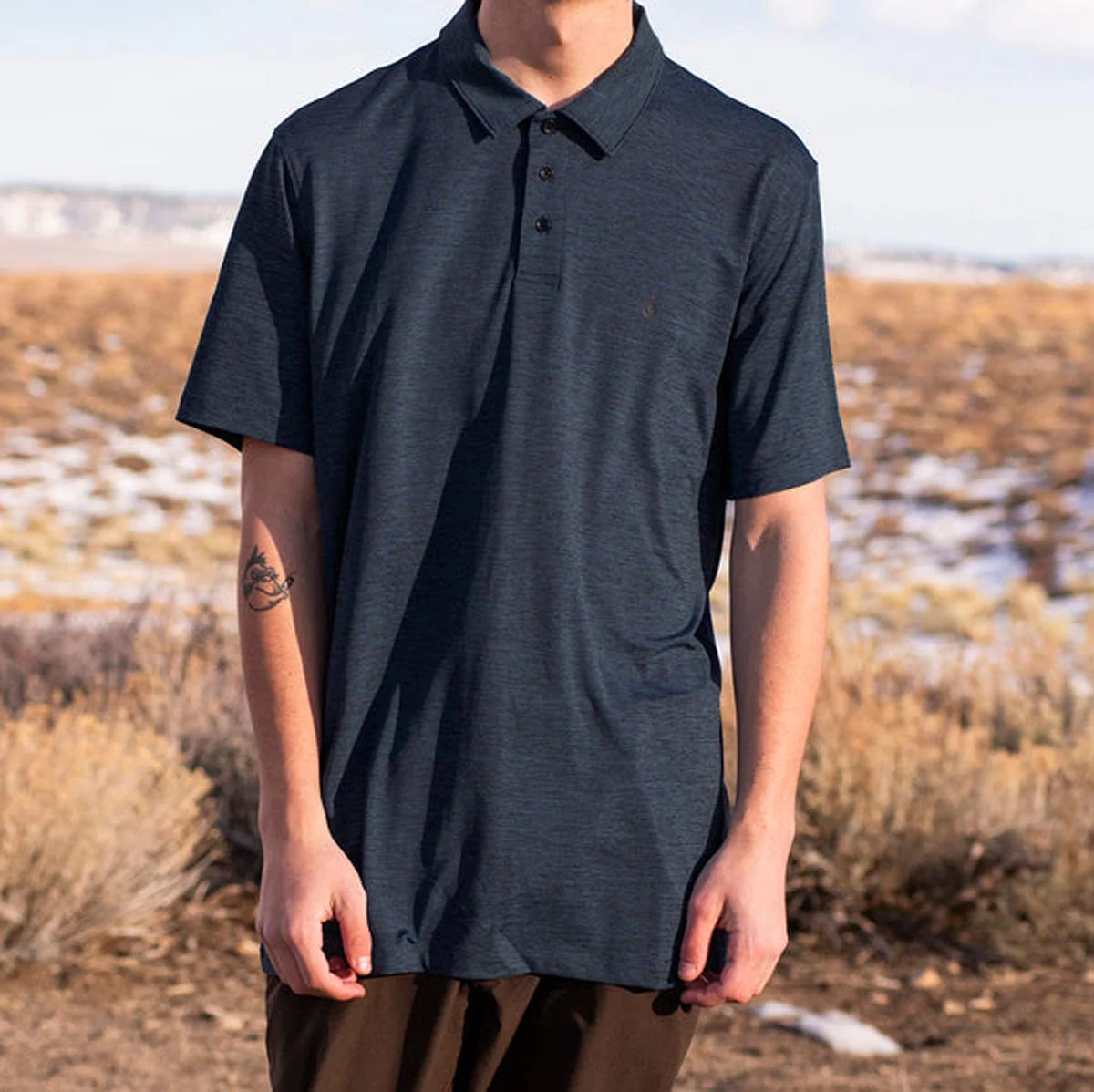 Volcom Hazard Pro Polo Shirt - Navy Heather - Image 2