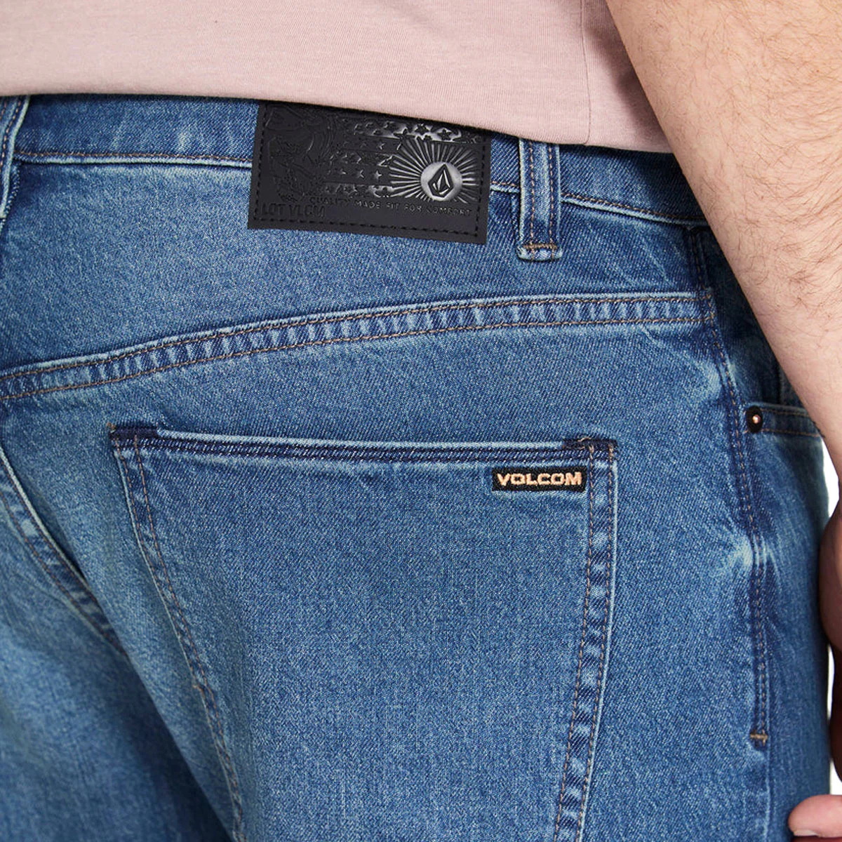Volcom Kinkade Denim Jeans - Park Blue - Image 6