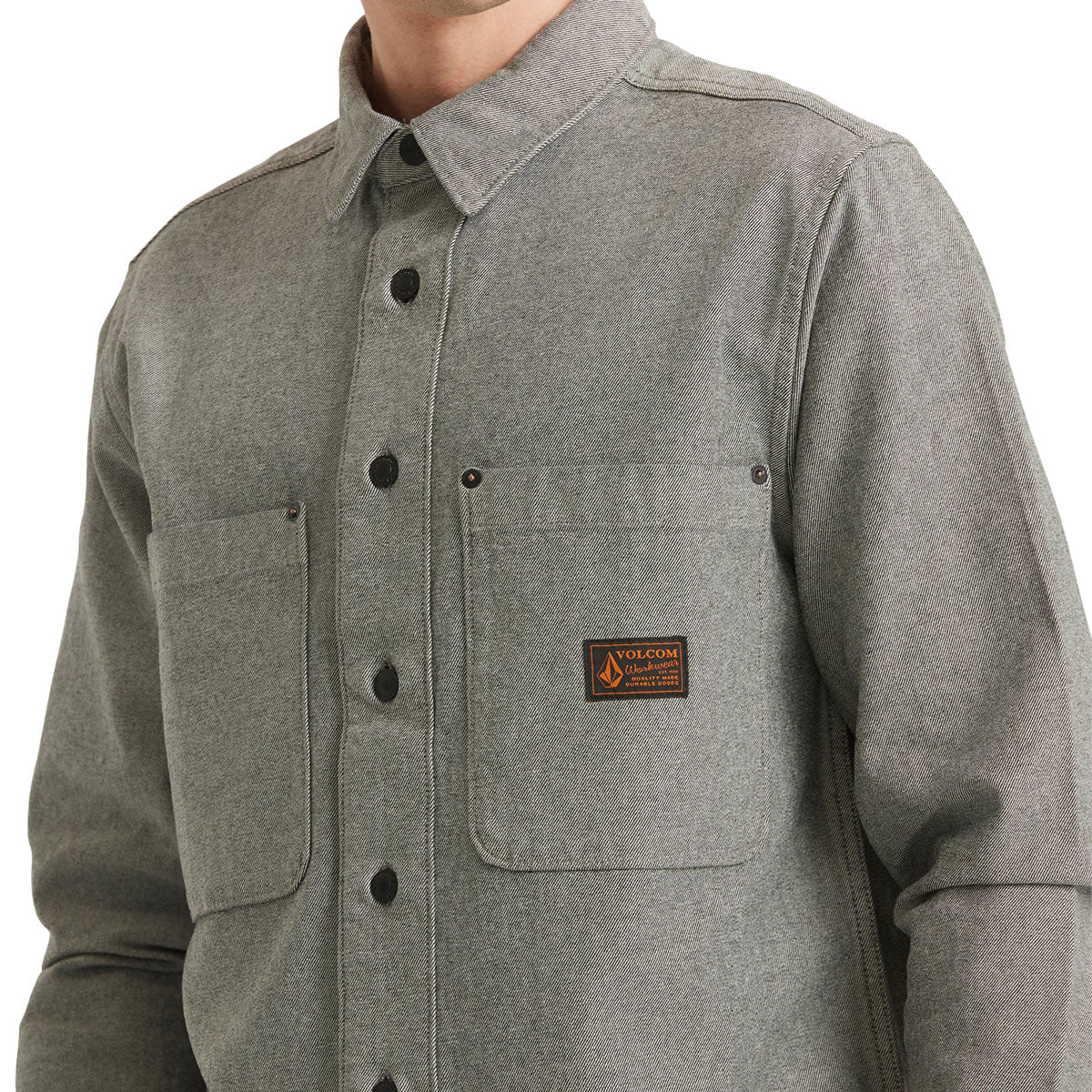 Volcom Levelstone Long Sleeve Shirt - Antique Black - Image 3