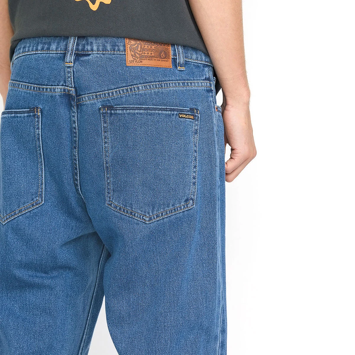 Volcom Modown Tapered Denim Jeans - Standard Issue Blue - Image 4