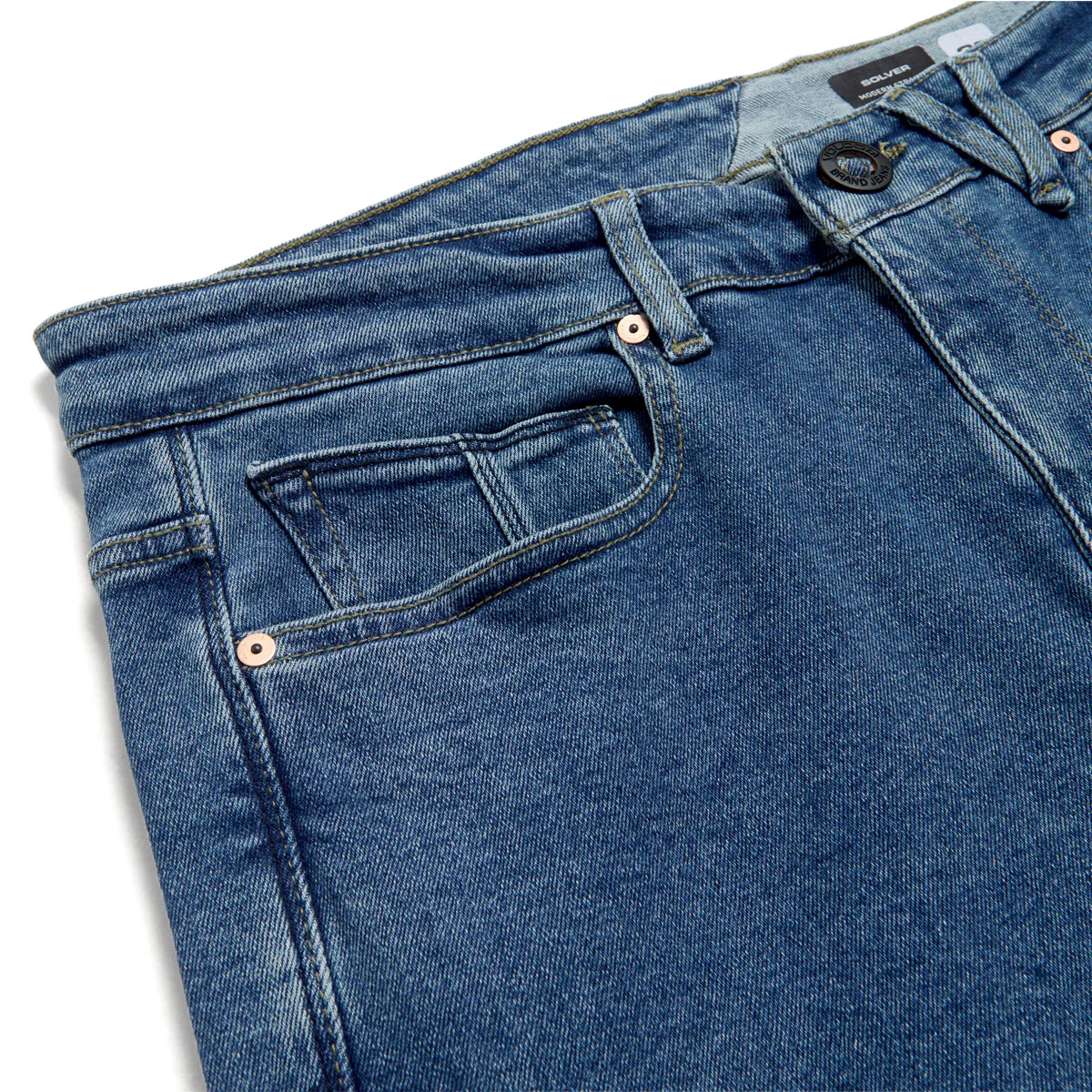 Volcom Solver Denim Jeans - Deep River Blues - Image 5