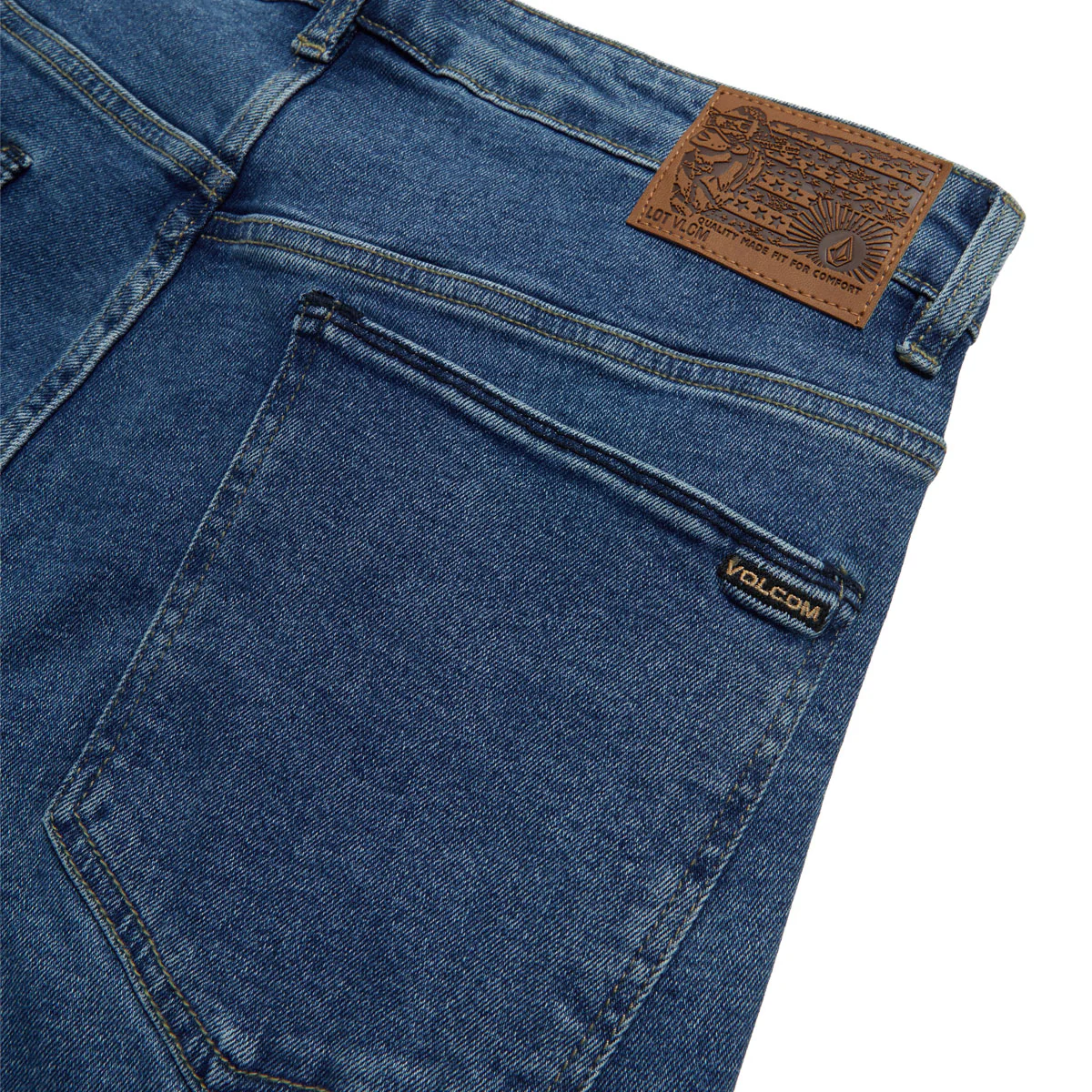 Volcom Solver Denim Jeans - Deep River Blues - Image 6