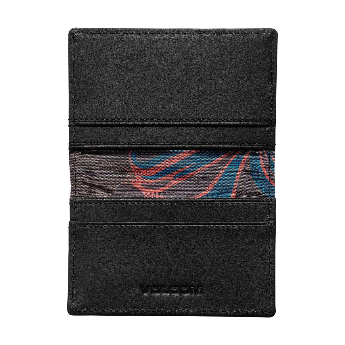 Volcom Straight Up Cardholder Wallet - Black - Image 2