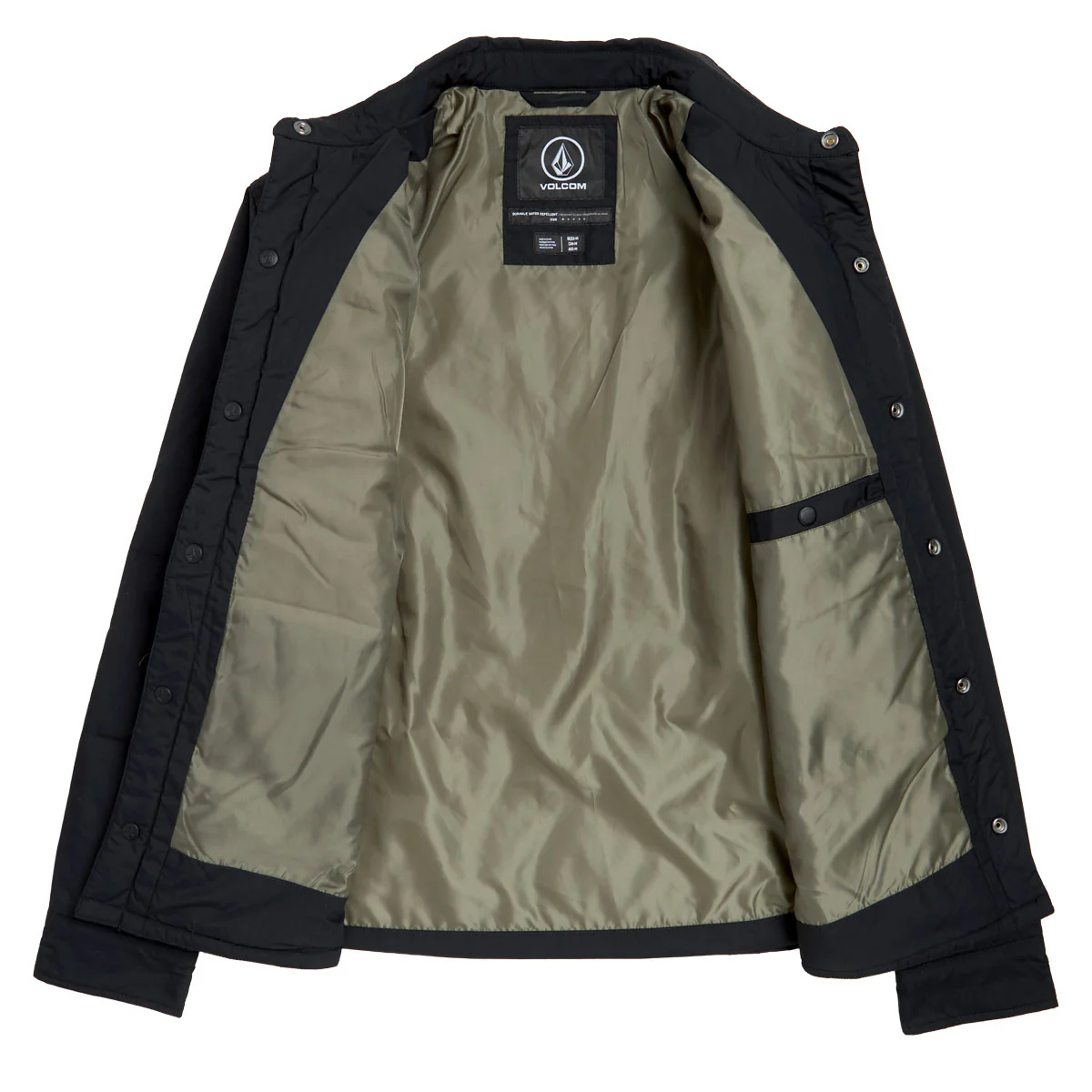 Volcom Westmead Quilted Jacket - Black - Image 3