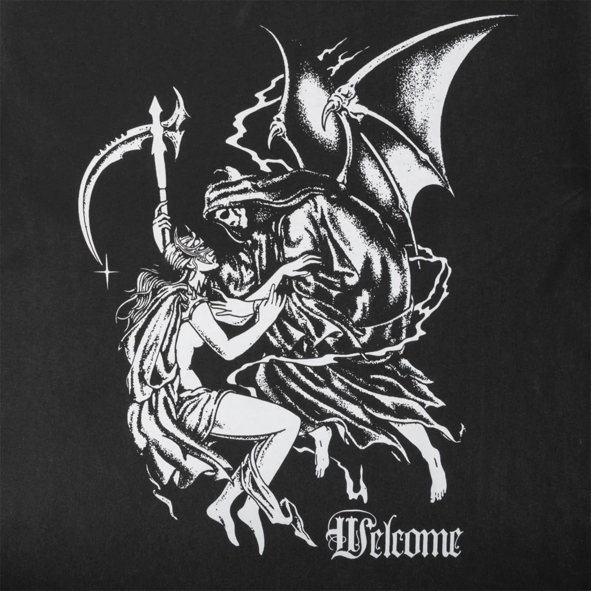 Welcome Archangel Overprint T-Shirt - Black/White - Image 2