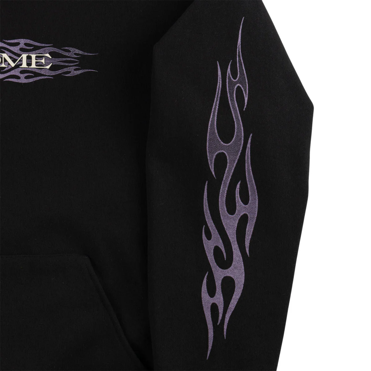 Welcome Brevity Hoodie - Black/Purple - Image 2