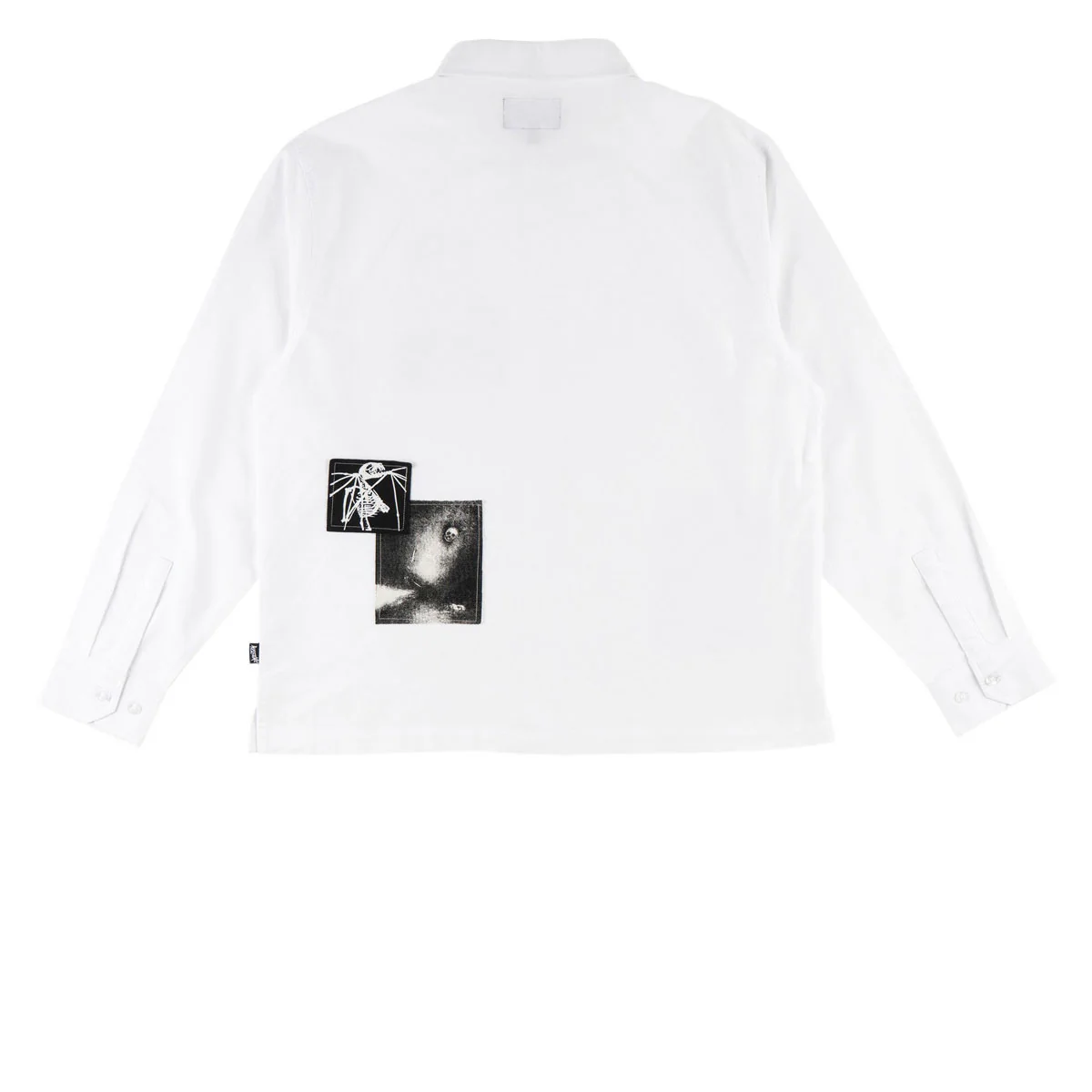 Welcome Bygone Oxford Patches Long Sleeve Shirt - White - Image 2