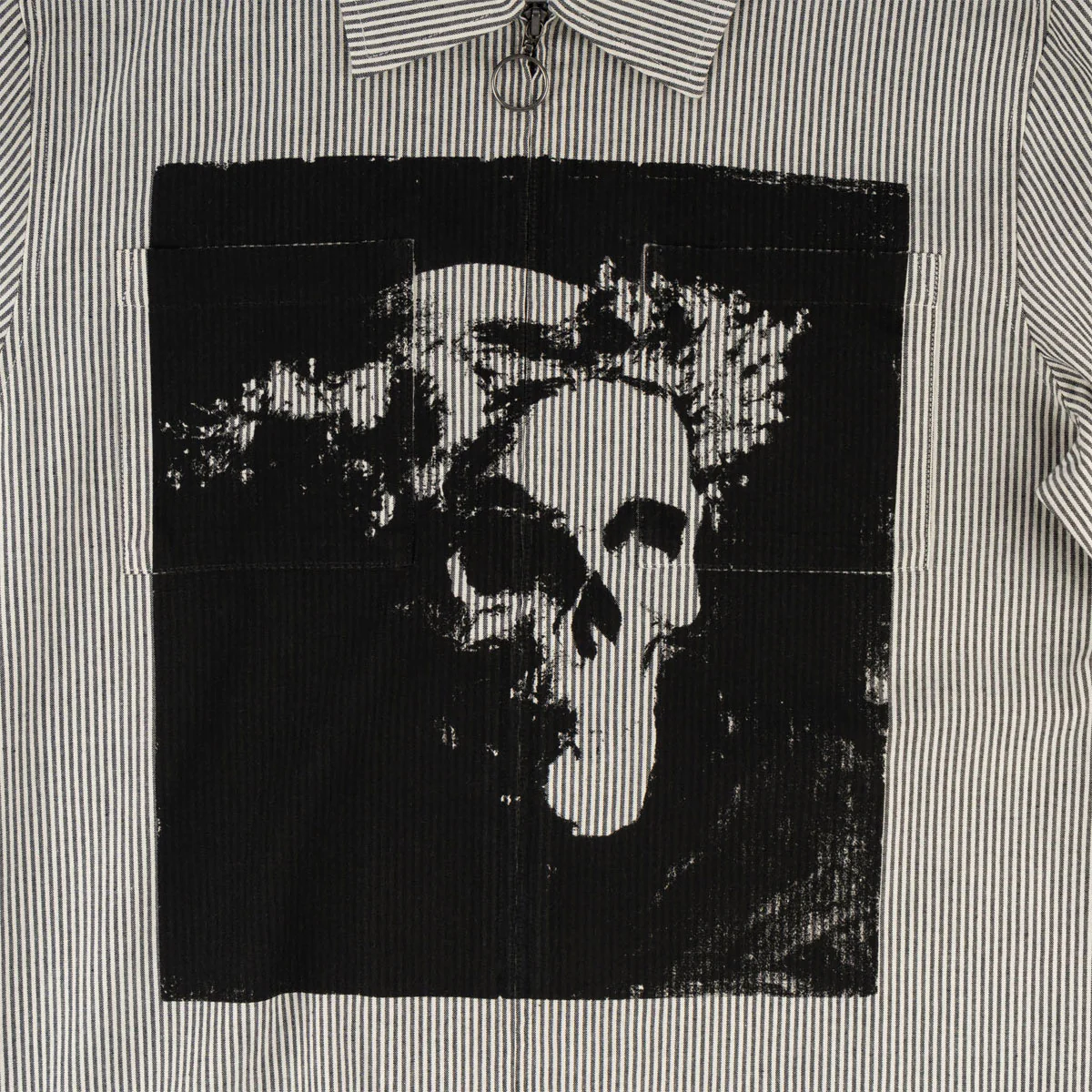 Welcome Crowned Long Sleeve Oxford Shirt - Black - Image 3