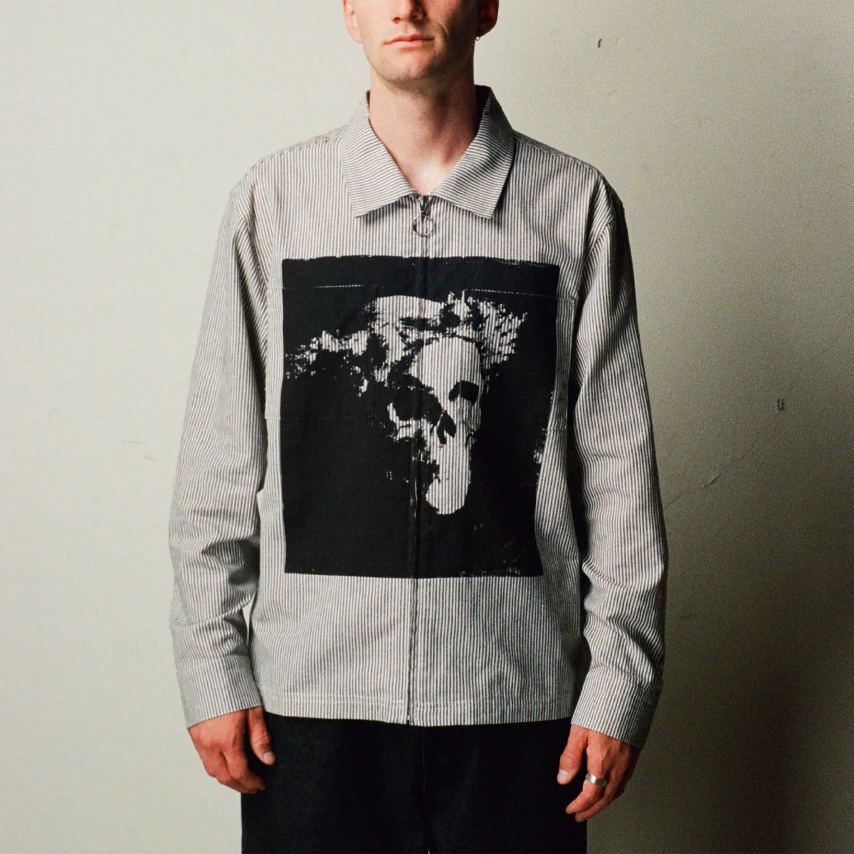 Welcome Crowned Long Sleeve Oxford Shirt - Black - Image 4