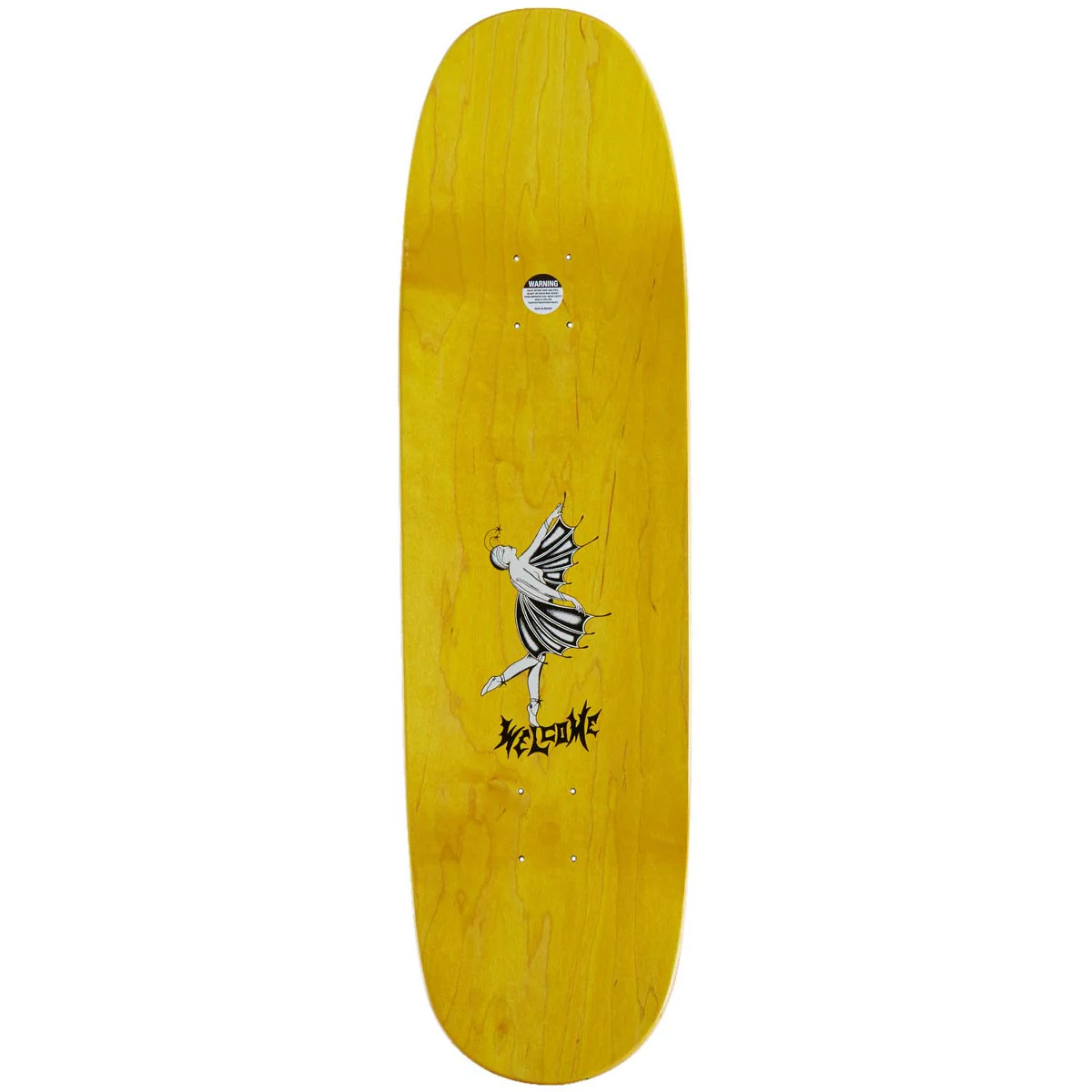 Welcome Dancer On A Baculus 2 Skateboard Deck - White/Gold Foil - 9.00" - Image 2