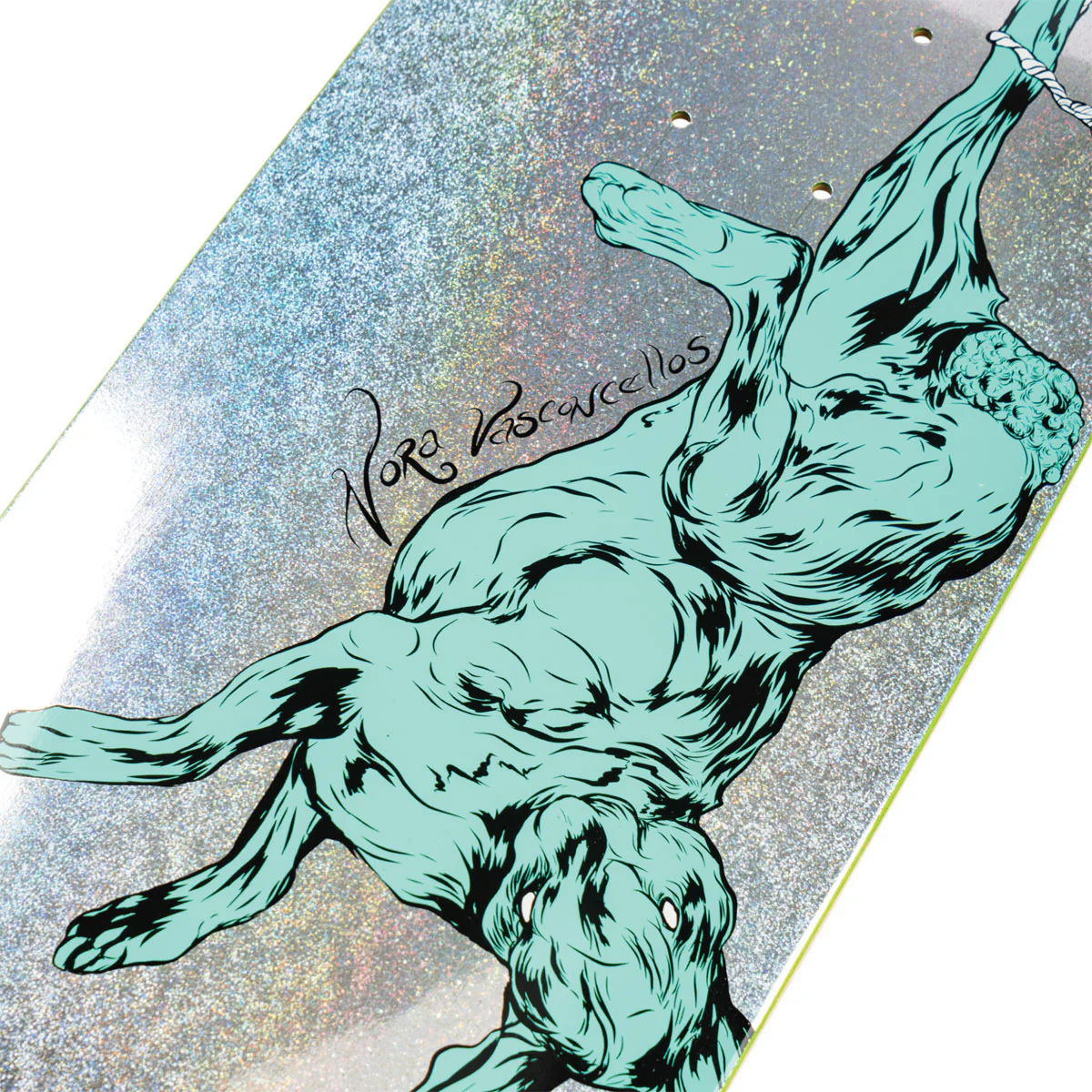 Welcome Fairy Tale Nora Vasconcellos On Sphynx Skateboard Complete - Glitter Prism Foil - 8.80" - Image 3
